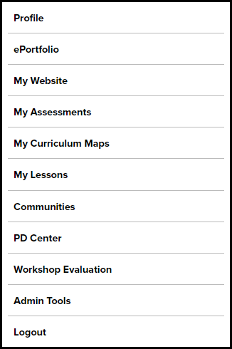 My S A S tools menu