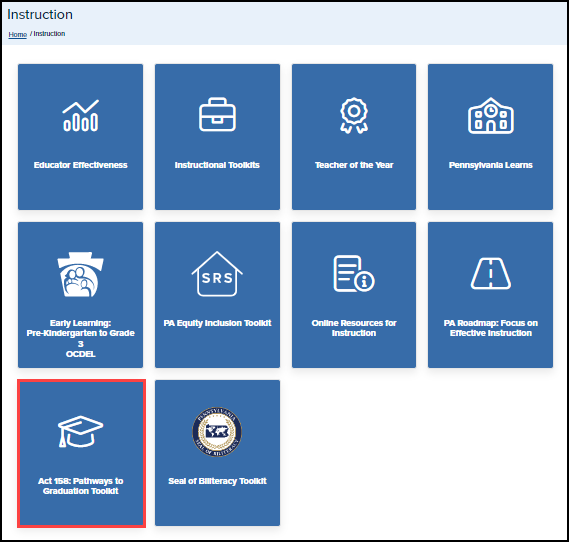 Act 158 Pathways to Graduation Toolkit SAS Help Desk